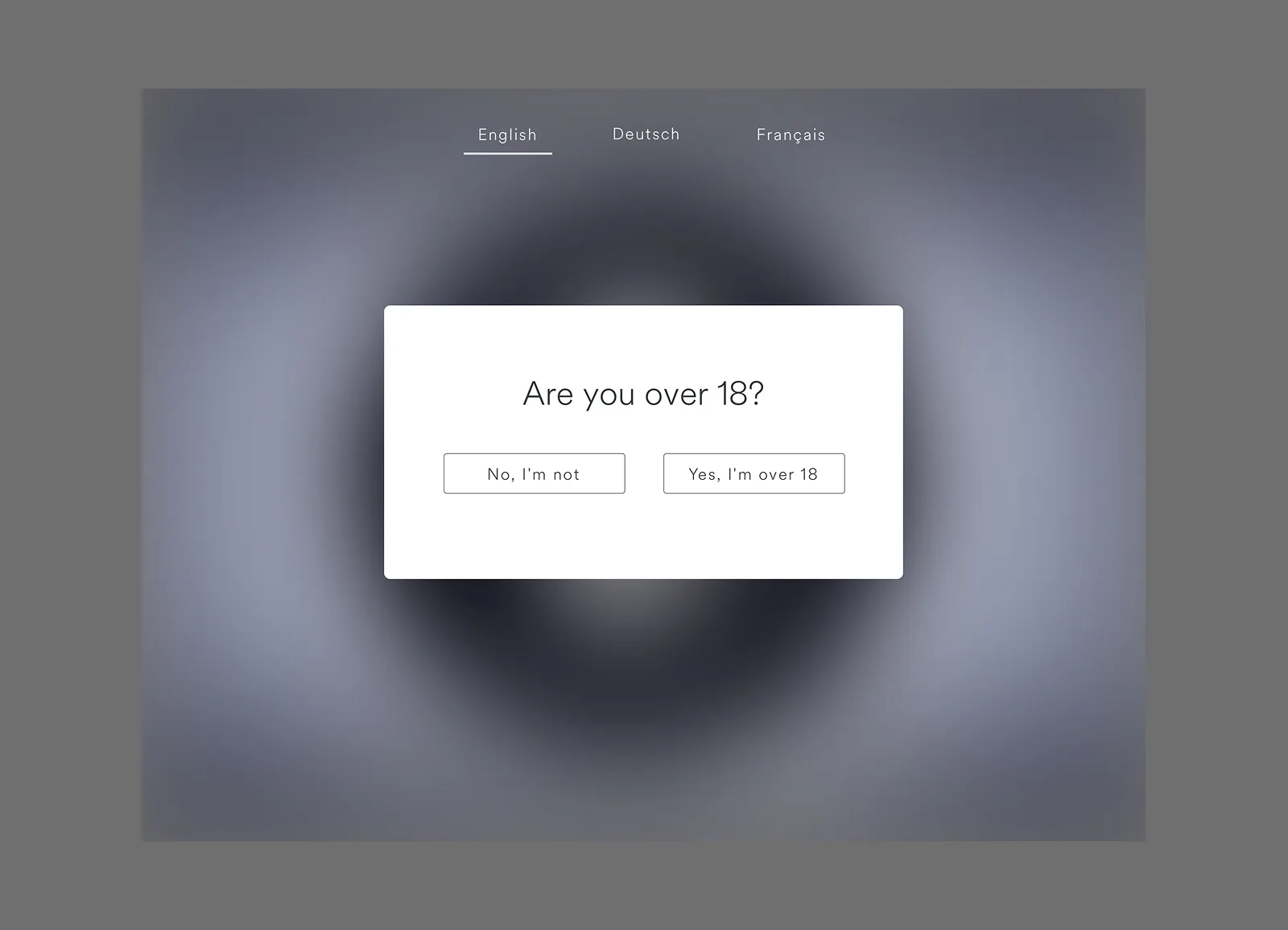 Step 2 — age verification